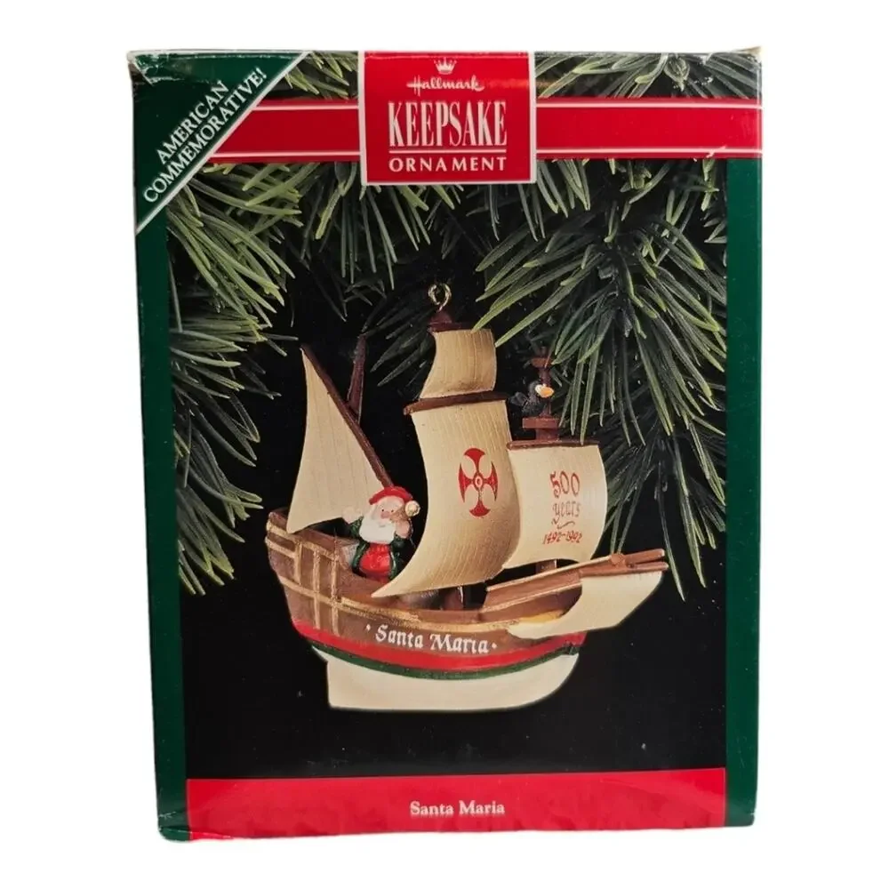 Hallmark Keepsake Santa Maria Ship Christopher Columbus 1992